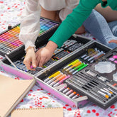 145 Colour Deluxe Art Set Box – Complete Drawing & Painting Kit for Kids & Beginners