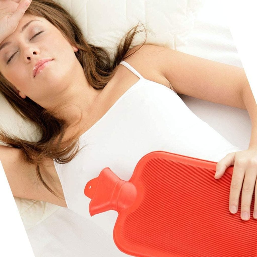 1000ml Hot Water Bag for Pain Relief – Leakproof Rubber Heating Bottle for Back, Neck & Period Cramps
