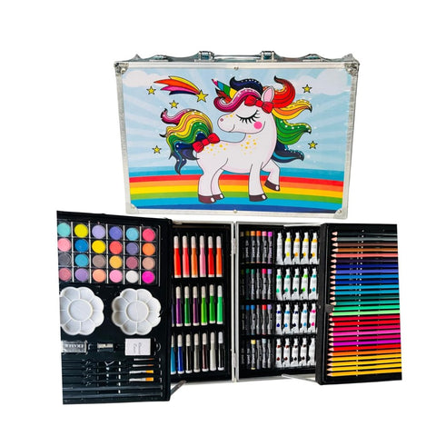 145 Colour Deluxe Art Set Box – Complete Drawing & Painting Kit for Kids & Beginners