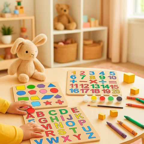 3-Piece Kids Puzzle Set – Colorful Educational Jigsaw Toys for Brain Development