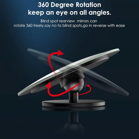 360° Adjustable Car Blind Spot Mirror – Wide Angle Safety Rear View Mirror for Cars