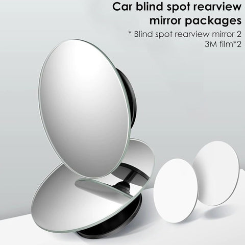 360° Adjustable Car Blind Spot Mirror – Wide Angle Safety Rear View Mirror for Cars
