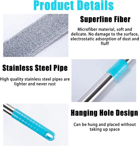 Flexi Gap Cleaning Mop – Slim Dust Cleaner for Hard-to-Reach Spaces