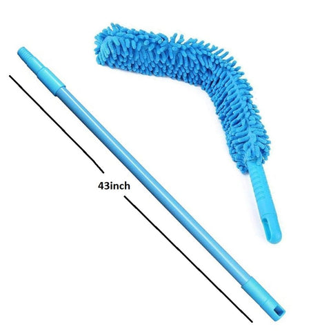 Fan Mop Cleaner Duster with Extendable Rod – Microfiber Ceiling Fan Cleaning Brush for Home & Kitchen