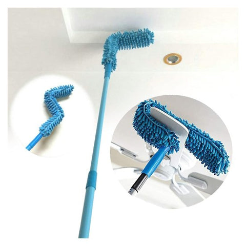 Fan Mop Cleaner Duster with Extendable Rod – Microfiber Ceiling Fan Cleaning Brush for Home & Kitchen