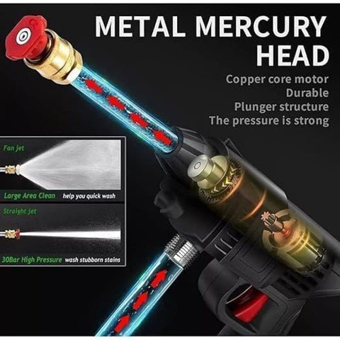 High Pressure Car Washing Gun – Adjustable Water Spray Nozzle for Car, Bike & Garden Cleaning