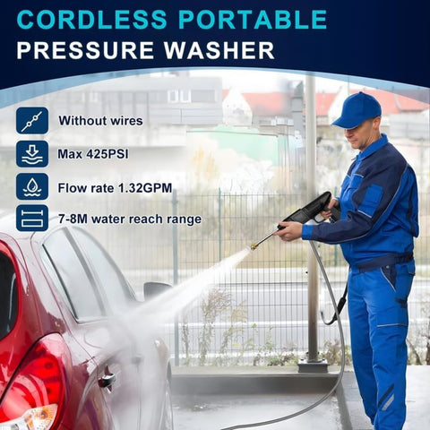 High Pressure Car Washing Gun – Adjustable Water Spray Nozzle for Car, Bike & Garden Cleaning