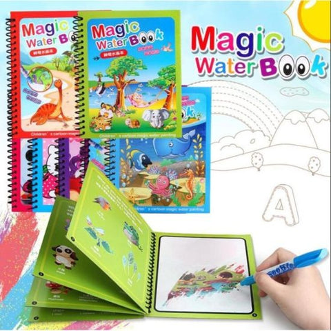 Magic Water Coloring Book with Magical Water Doodle Pen