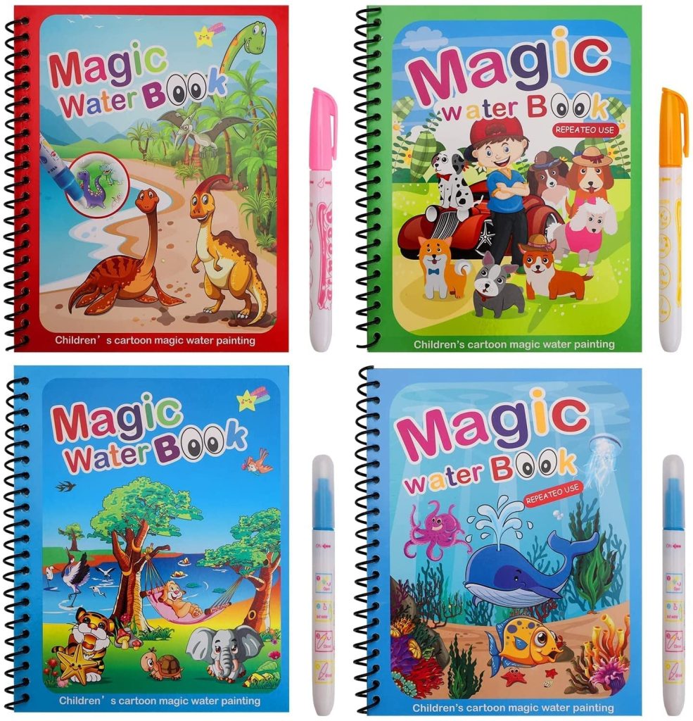 Magic Water Coloring Book with Magical Water Doodle Pen