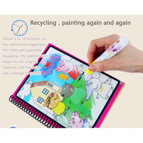Magic Water Coloring Book with Magical Water Doodle Pen