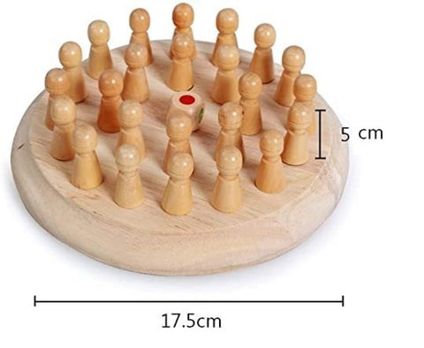 Wooden Memory Game for Kids – Color Matching Chess Board Educational Toy (Brain Development & Concentration)