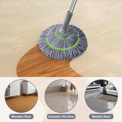 Magic Twist Mop – Hands-Free Microfiber Floor Cleaner