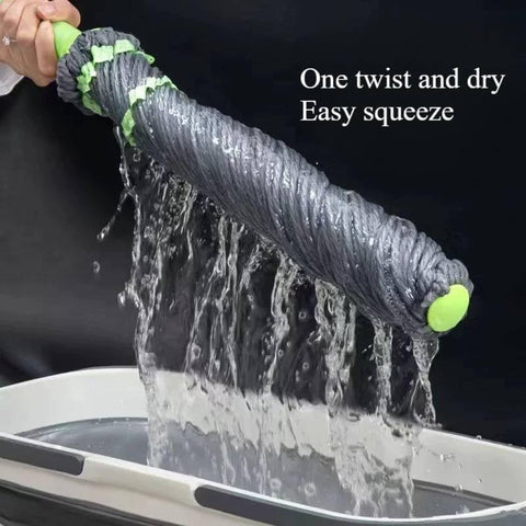 Magic Twist Mop – Hands-Free Microfiber Floor Cleaner