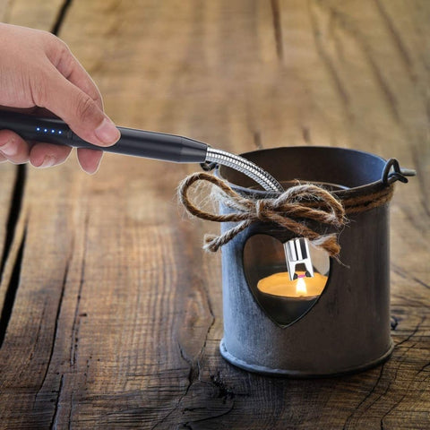 Rechargeable USB Electric Arc Lighter – Windproof Flameless Plasma Lighter for Kitchen & Outdoor Use