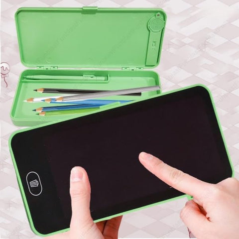 LCD writing tablet with pencil box