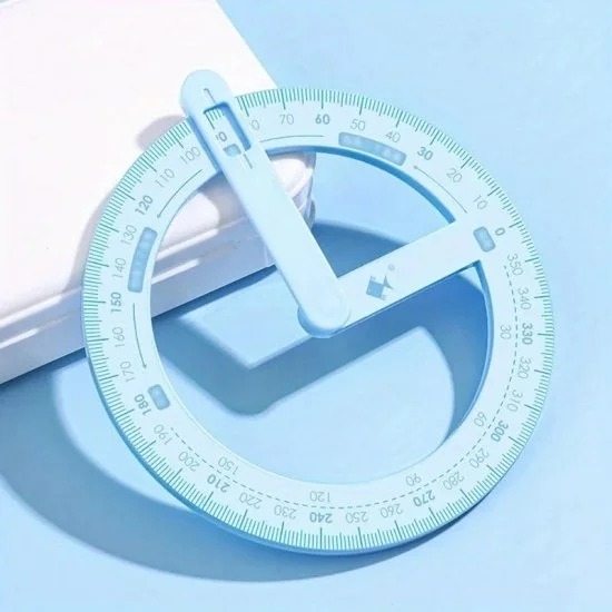 Geometric 360 degree rotating ruler